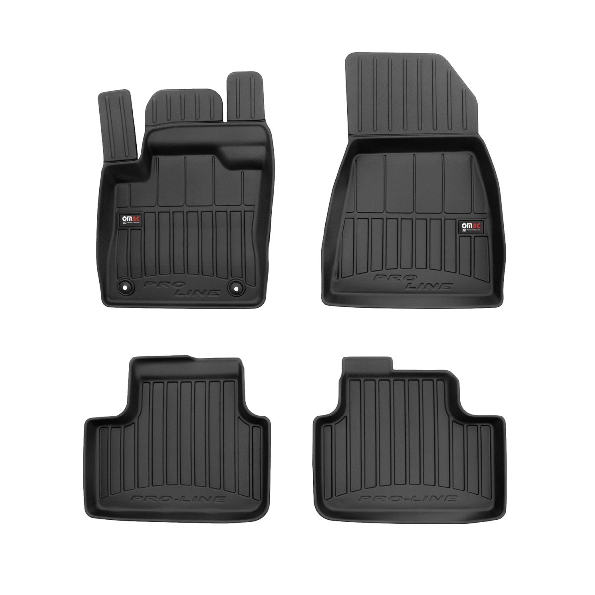 Volvo XC40 Recharge Floor Mat - Omac - Proline Premium TPE 4 Pcs - Black - 2019-2024 Volvo XC40 Recharge Floor Mat - Omac - Proline Premium TPE 4 Pcs - Black - 2019-2024